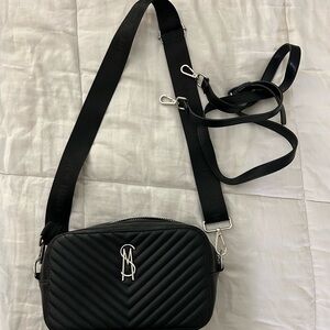 Steve Madden Black Quilted Crossbody Bag